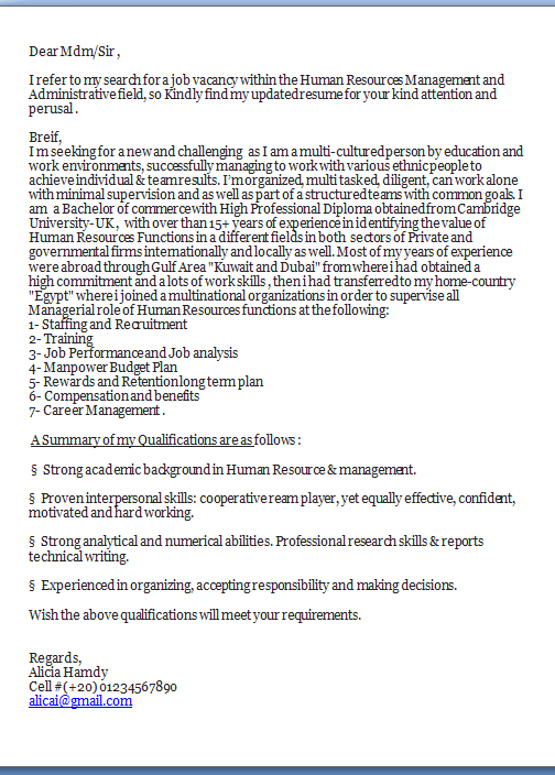 Job cover letter template .doc